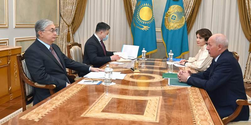 Токаев встретился с руководителями Halyk Bank
