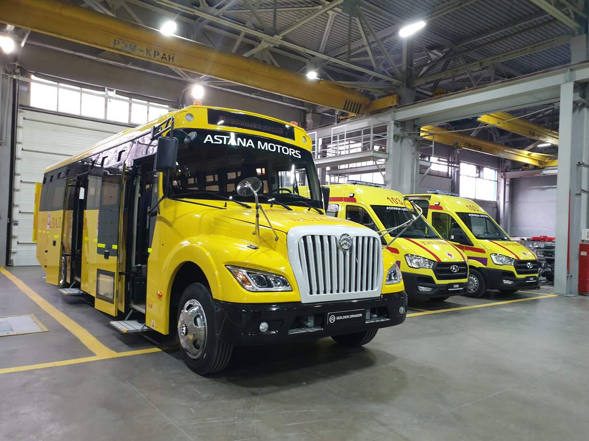 Школьный автобус Golden Dragon алматинской сборки