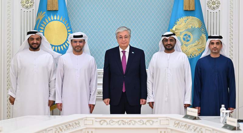 Токаев встретился с руководителем Abu Dhabi Ports