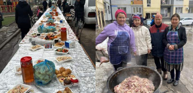 Жители одного из ЖК в Алматы провели обряд, чтобы предотвратить землетрясения