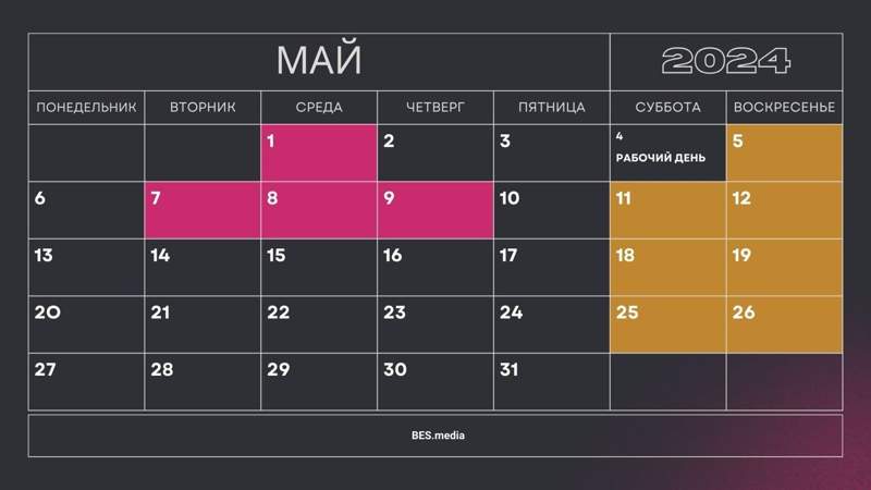 Как будут отдыхать казахстанцы в мае 2024 года