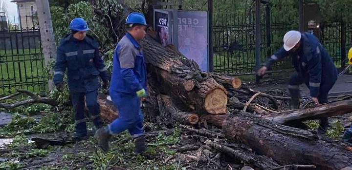 Часть Алматы осталась без света из-за непогоды