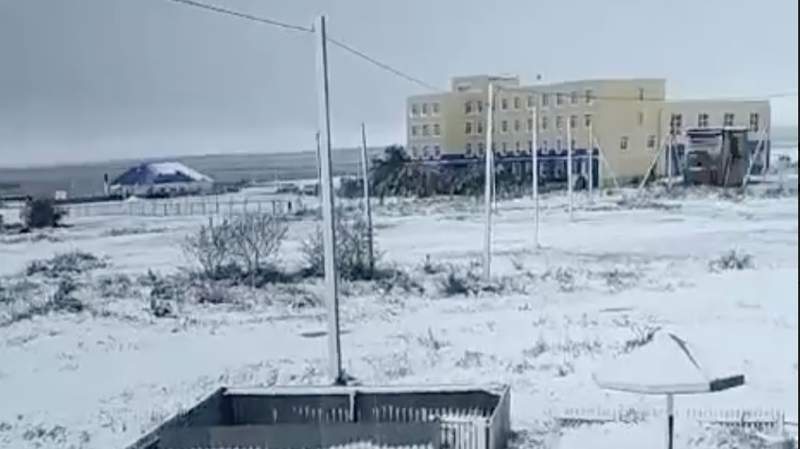 В Акмолинской области 25 мая выпал снег