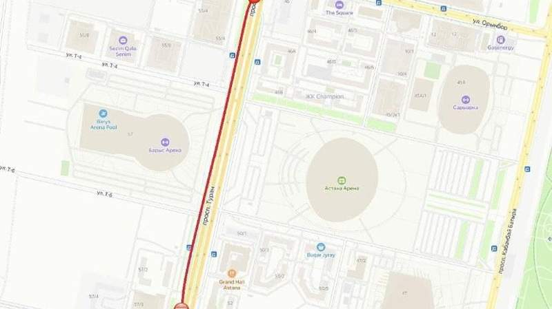 Закрытые дороги в Астане: сводка за 11 августа