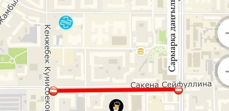 Закрытые дороги в Астане: сводка на 29 сентября