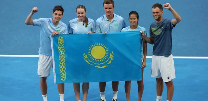Сборная Казахстана по теннису впервые вышла в полуфинал United Cup