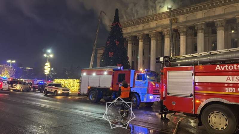 Пожар в КБТУ ликвидирован 