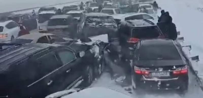 Семь уголовных дел возбуждено после массового ДТП на трассе Астана – Щучинск