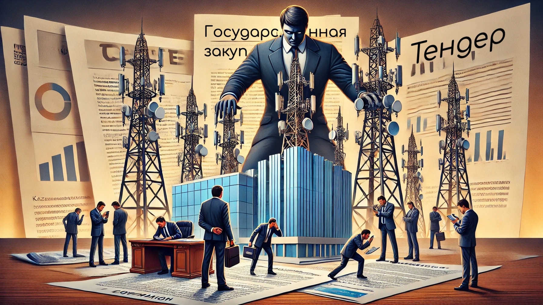"Участие крупных игроков продолжается": как мелкие операторы связи вынуждены оставлять тендеры Казахтелекому и Beeline