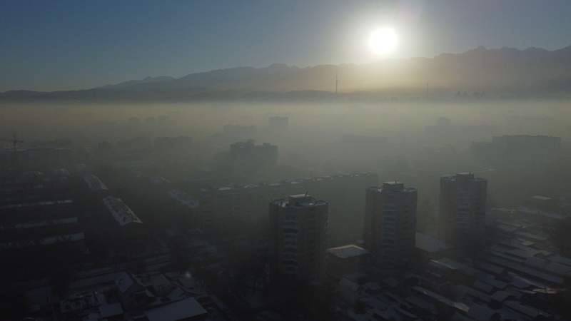 "Казгидромет" предупредил о загрязнении воздуха в девяти городах Казахстана