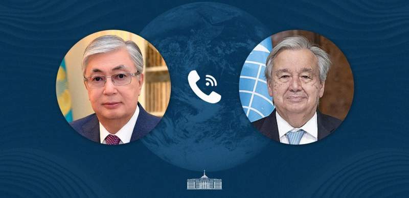 Президент Токаев переговорил с генеральным секретарем ООН Гутерришем