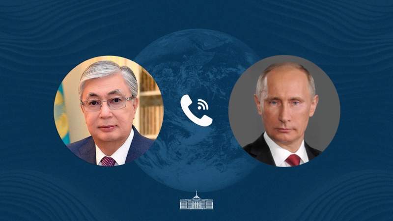 Путин рассказал Токаеву о ходе российско-американских переговоров