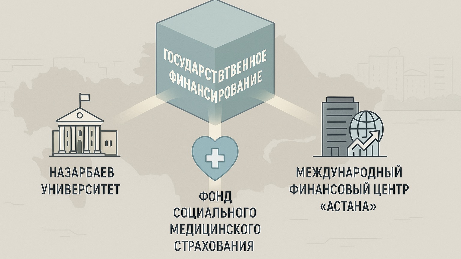 Финансирование Назарбаев университета, ФСМС и МФЦА изменится с 2026 года