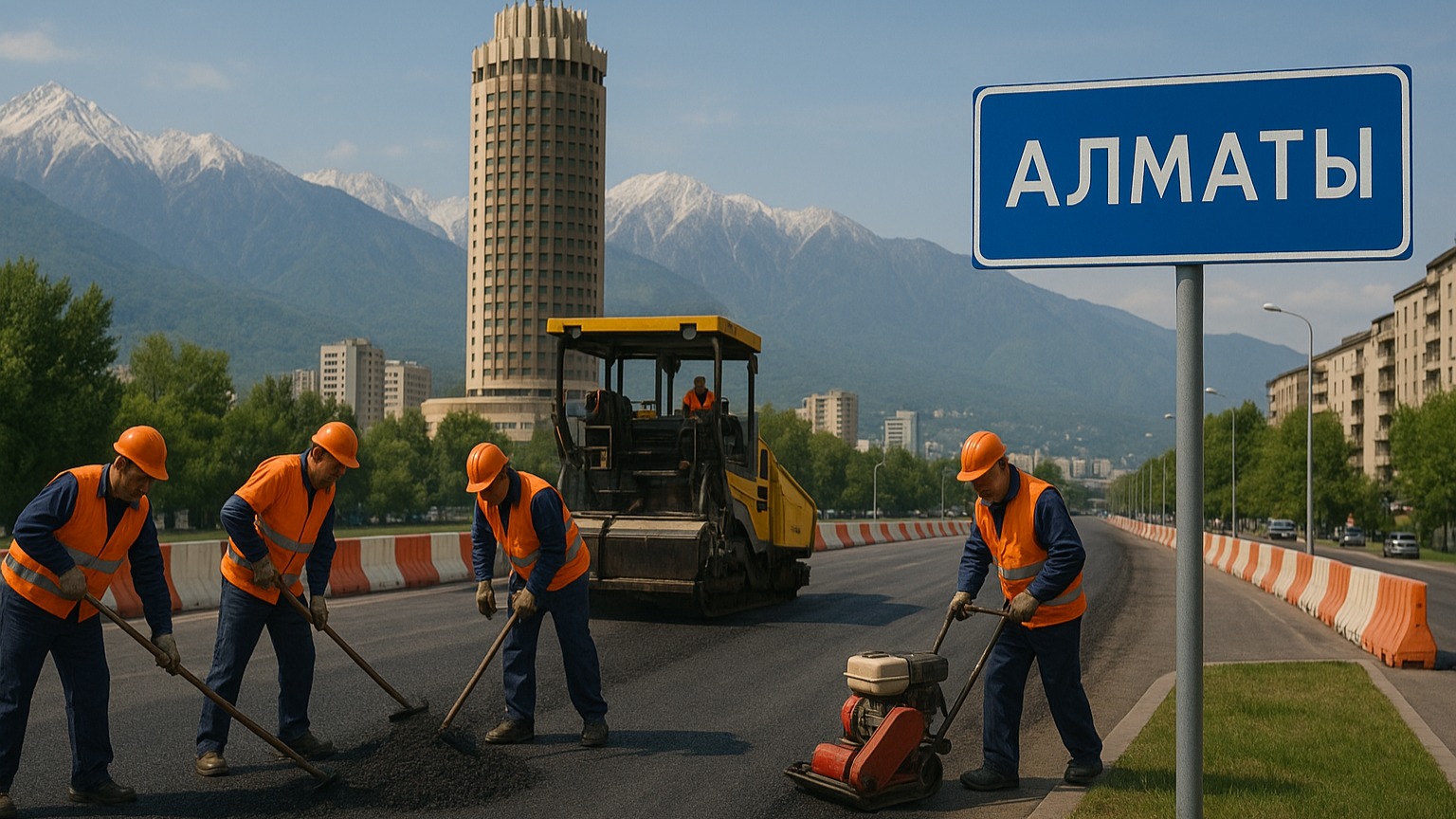 Закрытые дороги в Алматы: сводка на 18 мая