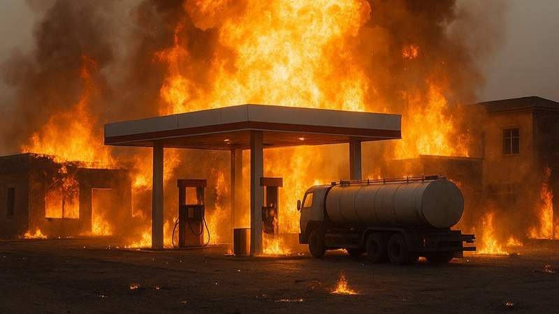 В Кульсары прогремел взрыв на АЗС: двое погибших, 14 пострадавших