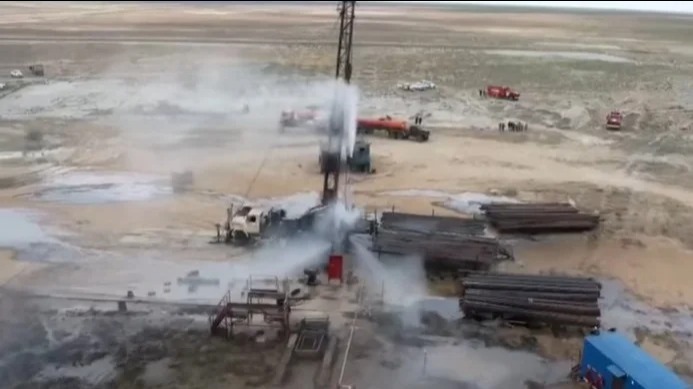 Аварийный выброс газа произошёл на месторождении "Толқын" в Мангистау