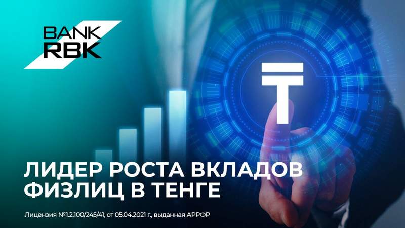 Bank RBK показал наибольший рост тенговых депозитов