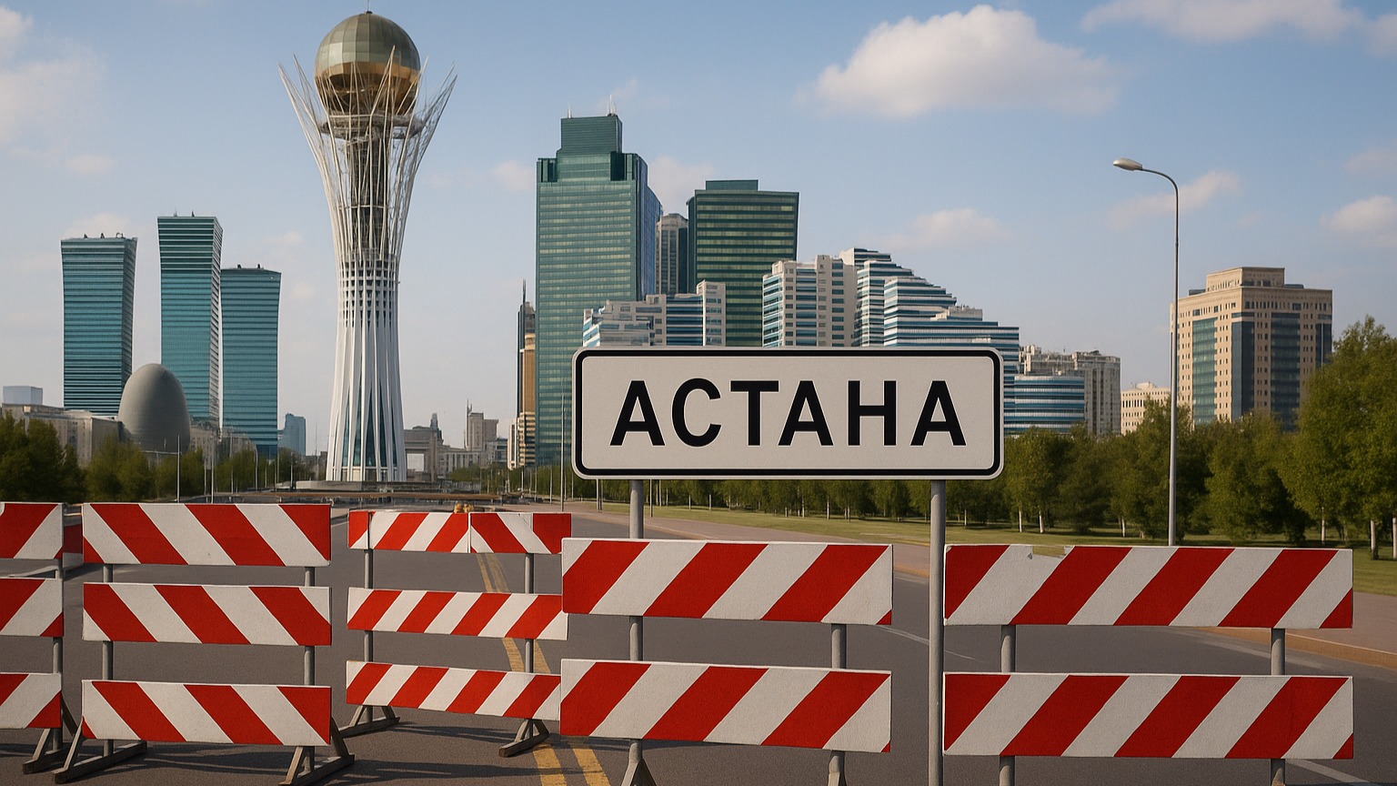 Закрытые дороги в Астане: сводка на 9 июля
