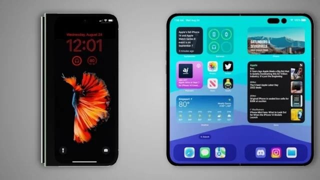 Samsung запускает линию по производству складных дисплеев для iPhone