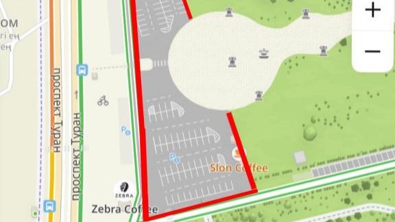 В Астане перекрыли парковку возле Центрального парка