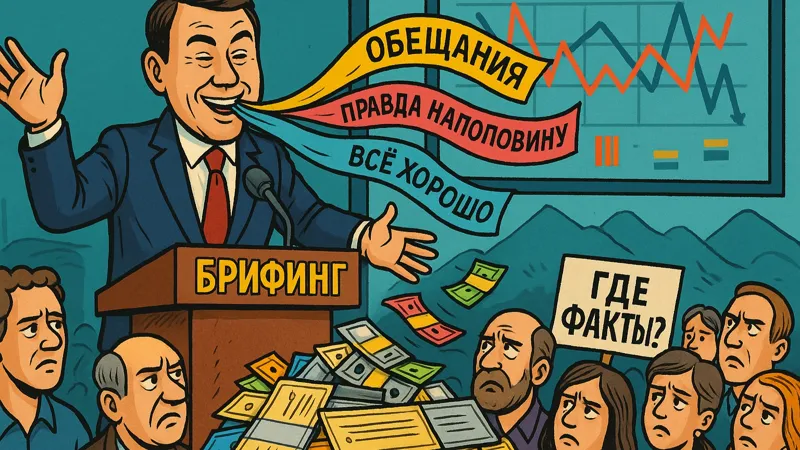 Чиновник на брифинге