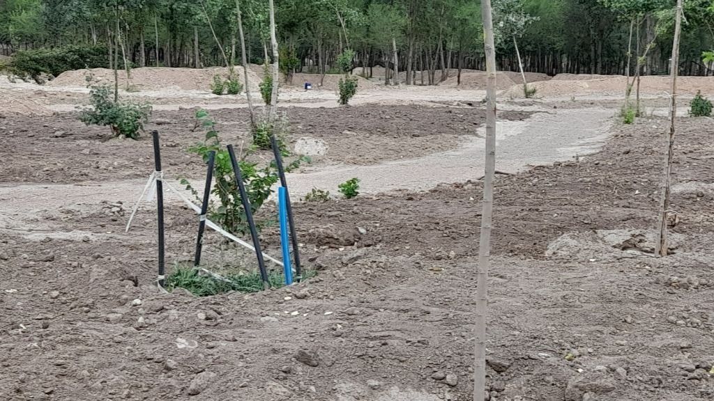 Провода на месте реконструкции Сайрана