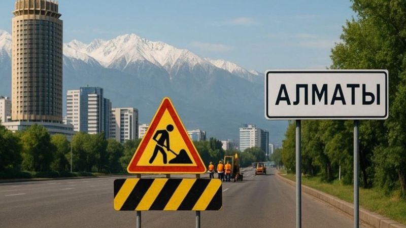Закрытые дороги в Алматы: сводка на 18 августа