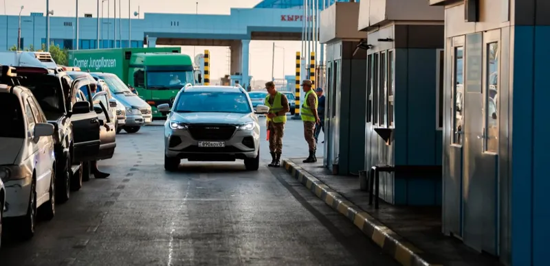 Пункт пропуска на границе с Казахстаном