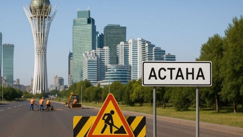 Ещё одну дорогу перекроют на ночь в Астане