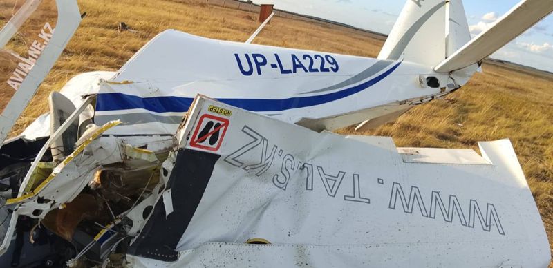 В Акмолинской области разбился частный самолёт. Погибли два человека