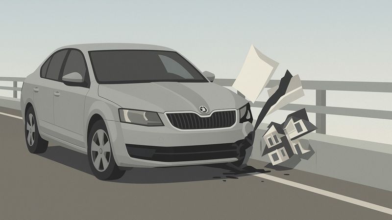 Водитель сбил двух дорожных рабочих на мосту "Сарайшык" в Астане