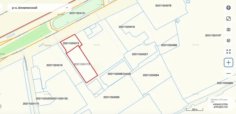 Месторасположение участков, отчуждаемых под пожарную часть