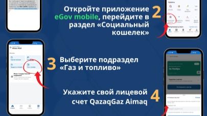 Алгоритм получения скидки на газ через eGov Mobile
