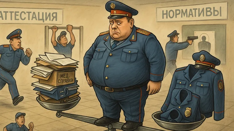 Полицейский с избыточным весом