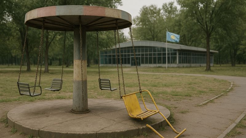 В Актау двое детей пострадали на аттракционе