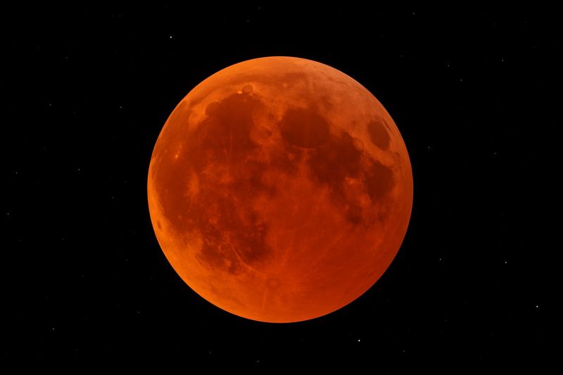 Казахстанцы смогут увидеть кровавую Луну в ночь с 7 на 8 сентября 