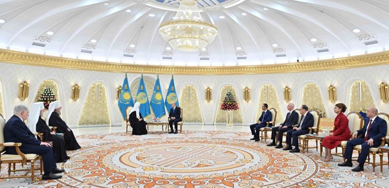 Президент Казахстана встретился с патриархом Московским и всея Руси Кириллом