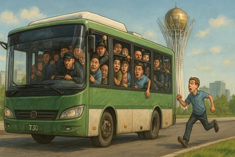 Переполненный автобус