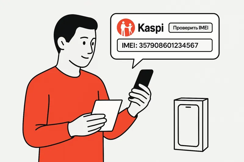 Как проверить IMEI на Kaspi.kz