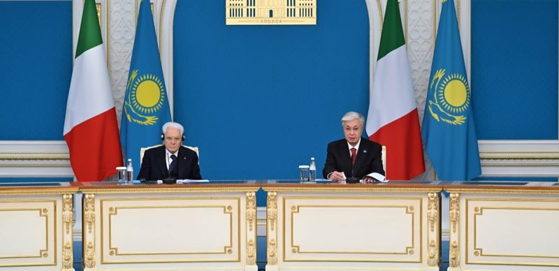 Президенты Казахстана и Италии обсудили сотрудничество в сфере ИИ, сырья и туризма