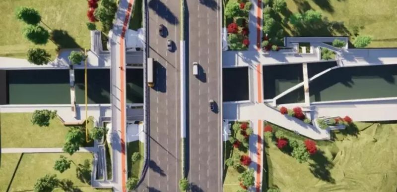 Подрядчик не уложился в сроки ремонта пешеходного моста через Есентай