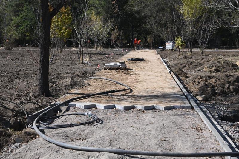 Аким Алматы проверил благоустройство парка "Южный"