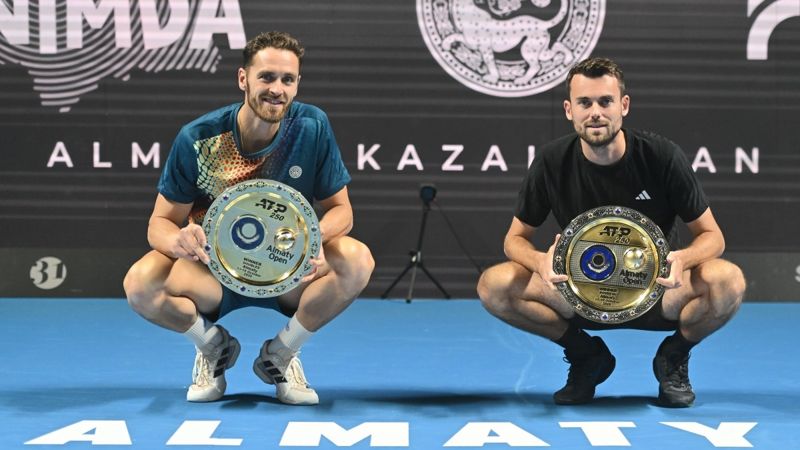 Французы Тео Аррибаж и Альбано Оливетти выиграли парный турнир ATP 250 Almaty Open