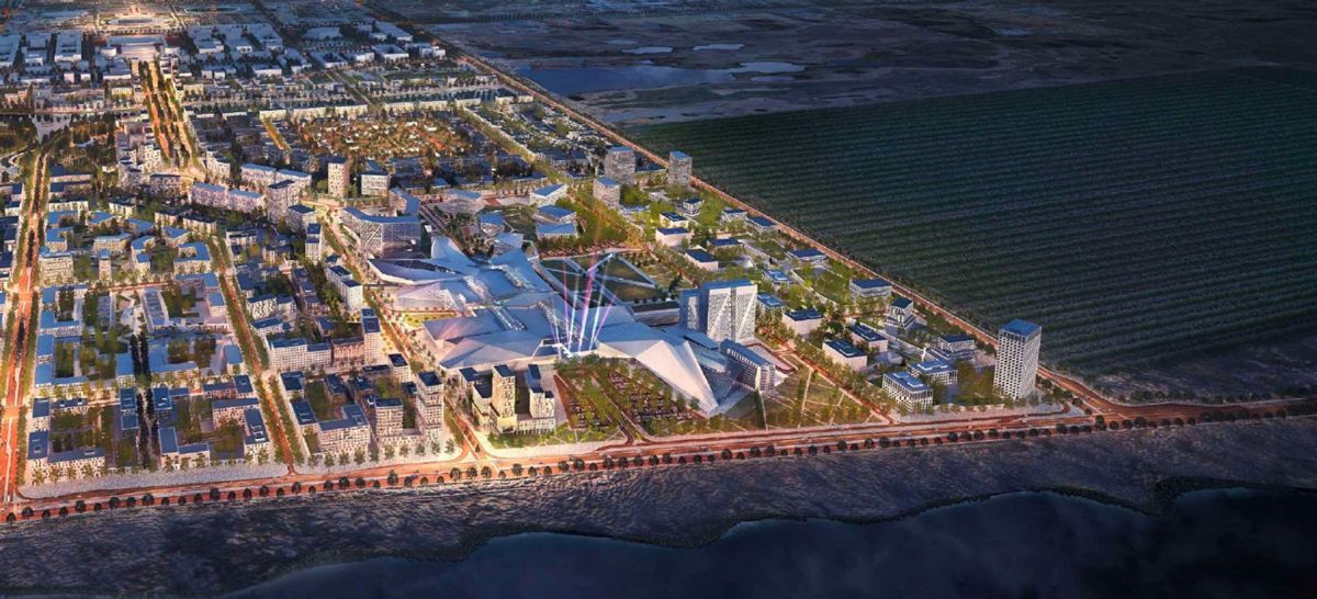 Эскиз туристического квартала в Астане