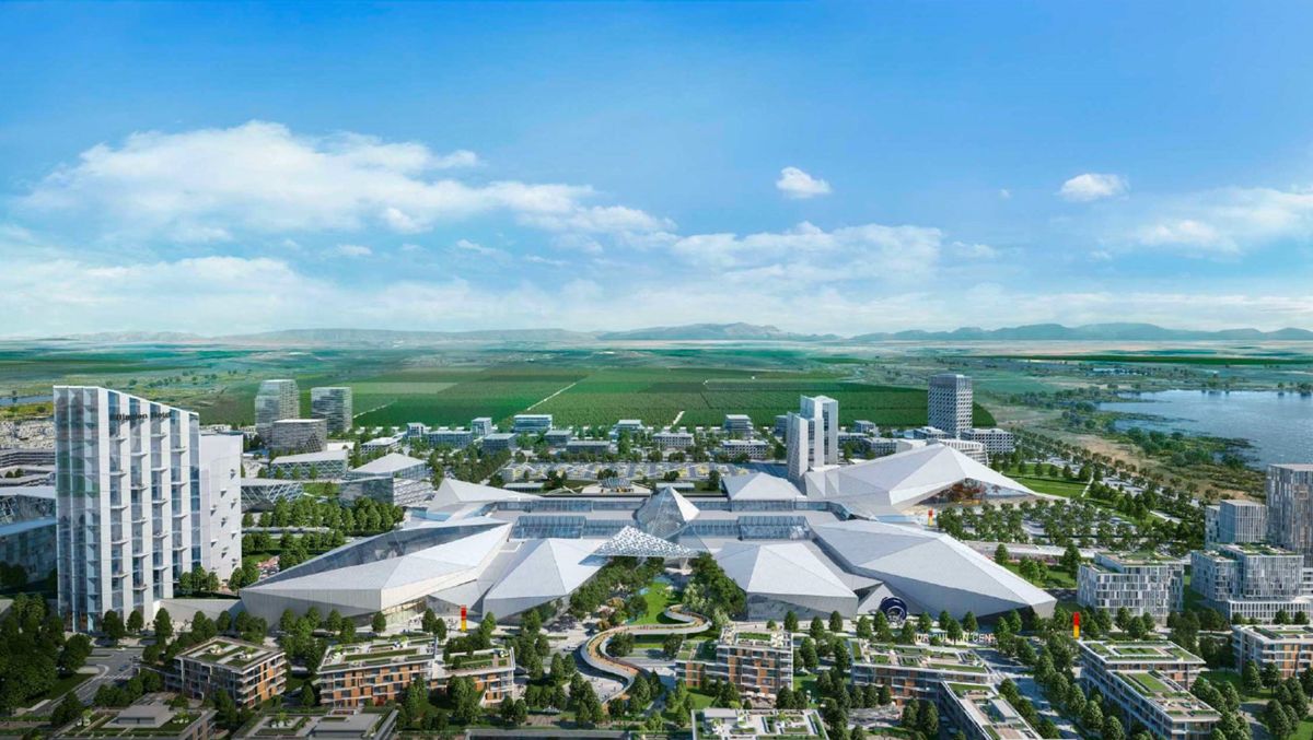 Эскиз туристического квартала в Астане