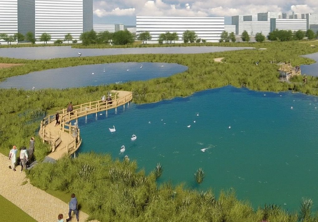 Эскиз благоустройства набережной Талдыколя