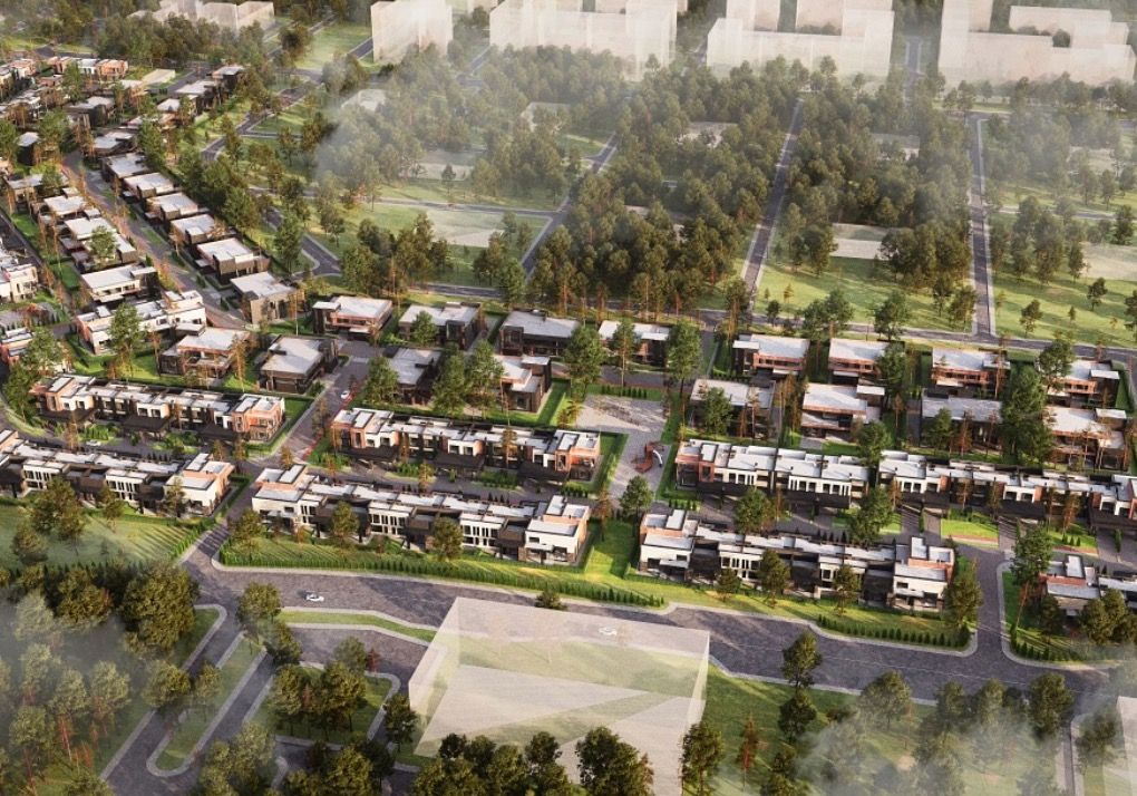 Эскиз клубного городка премиум-класса Ellington Hills