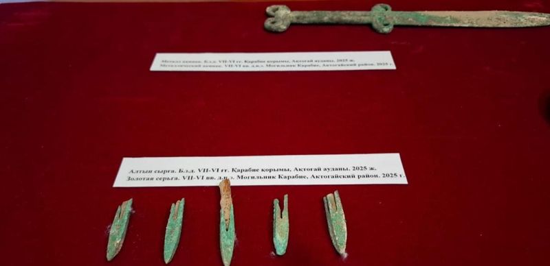 Погребение сакского воина с золотыми украшениями нашли археологи в Карагандинской области