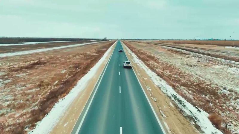 Отремонтировали дорогу в Коргалжынский заповедник, где гнездятся розовые фламинго