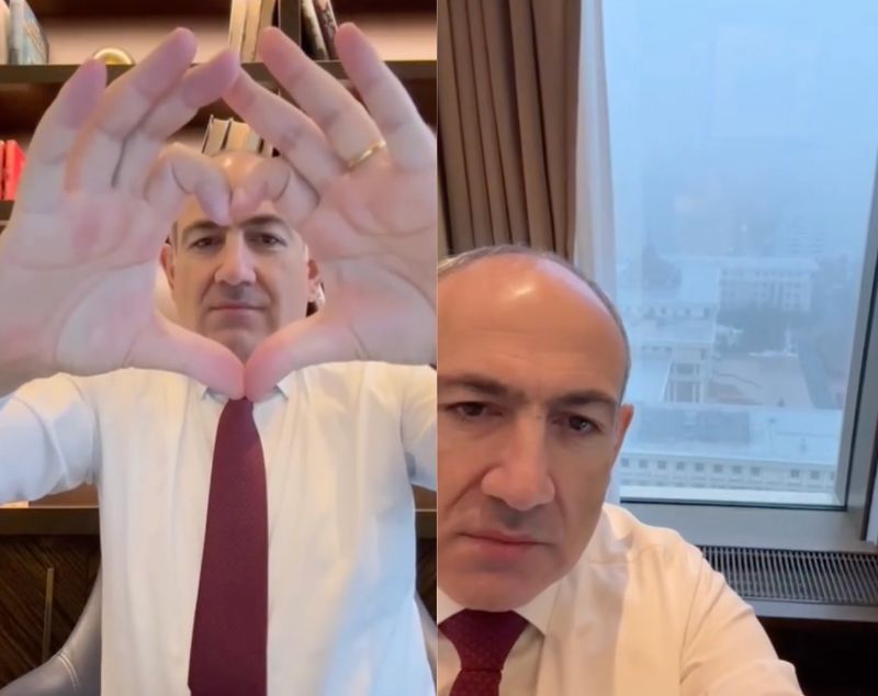 Премьер-министр Армении Пашинян в своём уникальном стиле показал, где живёт в Астане